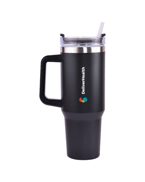 Hydra Stainless Steel Mug- Black- 1200ml